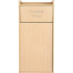 Alpine Industries 40 Gal. Oak Finish Wood Commercial Tray Top Waste Enclosure Trash Receptacle 2 Pack (476-MEO-2PK) -Kleenex Shop sp169103575 s7