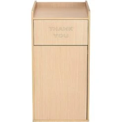 Alpine Industries 40 Gal. Oak Finish Wood Commercial Tray Top Waste Enclosure Trash Receptacle 2 Pack (476-MEO-2PK) -Kleenex Shop sp169103577 s7