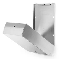 Alpine Industries Stainless Steel Brushed C-Fold/Multi-Fold Paper Towel Dispenser 2 Pack