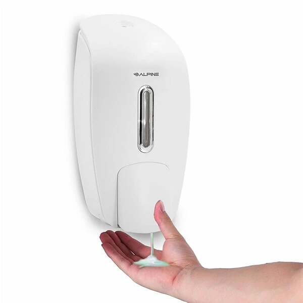 Alpine Industries 800 Ml White Surface Mounted Hand Soap Dispenser 2 Pack 1 Alpine Industries 800 Ml White Surface Mounted Hand Soap Dispenser 2 Pack
