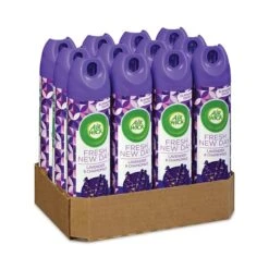 Air Wick Aerosol Air Freshener, Lavender And Chamomile, 8 Oz Aerosol Spray, 12/Carton (6233805762CT)