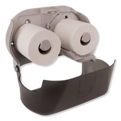 Tork Twin Standard Roll Bath Tissue Dispenser,12.75 X 5.57 X 8.25, Smoke -Kleenex Shop sp174330635 s7