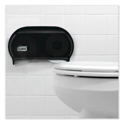 Tork Twin Standard Roll Bath Tissue Dispenser,12.75 X 5.57 X 8.25, Smoke -Kleenex Shop sp174330639 s7