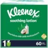 Kleenex Boutique Lotion Facial Tissue, 3-Ply, 65 Sheets/Box, 27/Carton (25829)