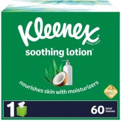 Kleenex Boutique Lotion Facial Tissue, 3-Ply, 65 Sheets/Box, 27/Carton (25829)