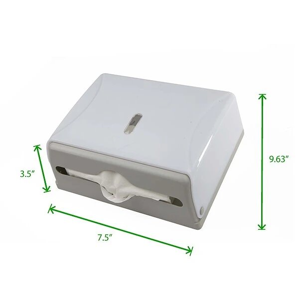 Mind Reader Multi-Fold Surface Mounted Paper Towel Dispenser, White (PTWIDE-WHT) 5 Mind Reader Multi-Fold Surface Mounted Paper Towel Dispenser, White (PTWIDE-WHT) - Image 5