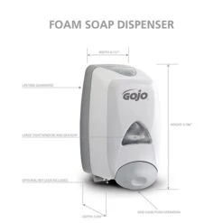 GOJO FMX-12 Manual Soap Dispenser, 1250 ML., Dove Gray (5150-06) -Kleenex Shop sp27756176 s7