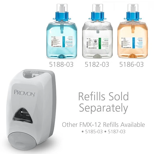 Provon FMX-12 Manual Soap Dispenser, 1250 Ml., Dove Gray (5160-06) 5 Provon FMX-12 Manual Soap Dispenser, 1250 Ml., Dove Gray (5160-06) - Image 5