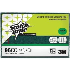 Scotch-Brite Green General Purpose Scouring Pad, 10/Pack (96CC)