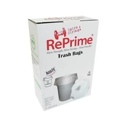 Heritage Accufit 55 Gallon Trash Bags, 40x53, Low Density, 0.9 Mil, Clear, 50 Bags/Box (H8053TC RC1) (H8053TC RC1)