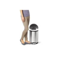 Simplehuman Indoor Step Trash Can, Brushed Stainless Steel, 2.6 Gal. (CW1833) -Kleenex Shop sp42719033 s7