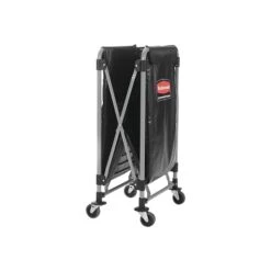 Rubbermaid Commercial Products Executive Series Waste Management Waste Cart, Black Vinyl/Metal (1881750)