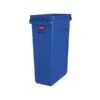 Rubbermaid Commercial Products Slim Jim Resin Recycling Container, 23 Gal., Blue (1956185)