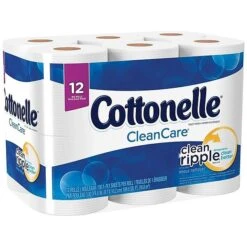 Cottonelle CleanCare 1-Ply Standard Toilet Paper, White, 150 Sheets/Roll, 12 Rolls/Pack (12456) 8 Cottonelle CleanCare 1-Ply Standard Toilet Paper, White, 150 Sheets/Roll, 12 Rolls/Pack (12456) -Kleenex Shop sp44340834 s7 1