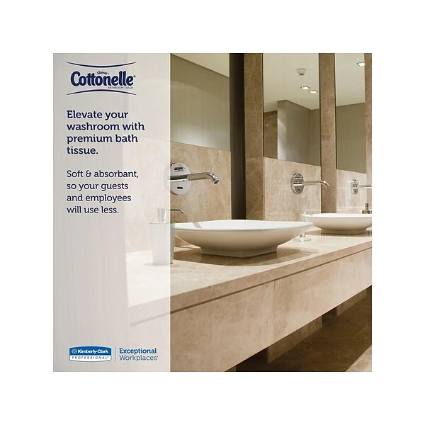 Cottonelle CleanCare 1-Ply Standard Toilet Paper, White, 150 Sheets/Roll, 12 Rolls/Pack (12456) 7 Cottonelle CleanCare 1-Ply Standard Toilet Paper, White, 150 Sheets/Roll, 12 Rolls/Pack (12456) - Image 7