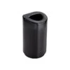 Safco Indoor Trash Can W/Lid, Black Steel, 30 Gal. (9920BL)