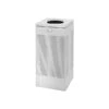 Rubbermaid Silhouettes Indoor Trash Can, Stardust Silver Metallic Steel, 16 Gal. (FGSC14EPLSM)