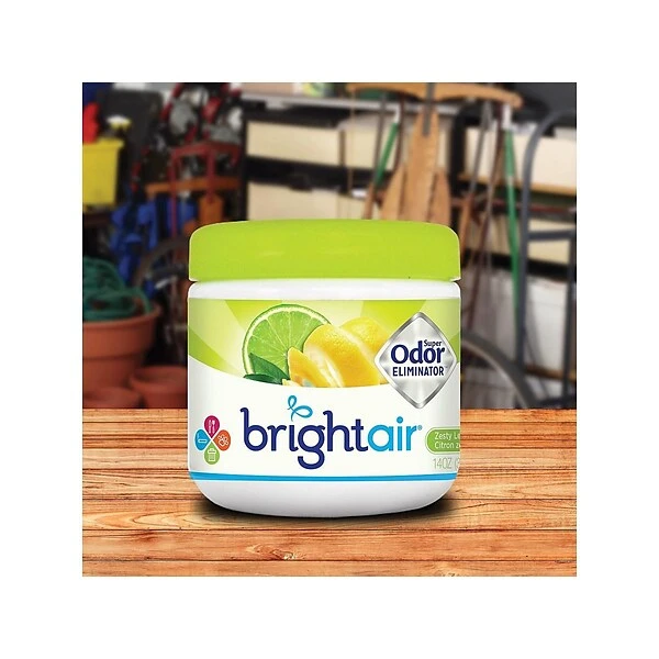 Bright Air Super Odor Eliminator Solid Air Freshener, Zesty Lemon & Lime (900248) 3 Bright Air Super Odor Eliminator Solid Air Freshener, Zesty Lemon & Lime (900248) - Image 3