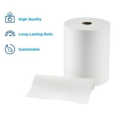 Enmotion Recycled Hardwound Paper Towels, 1-ply, 800 Ft./Roll, 6 Rolls/Carton (89470)