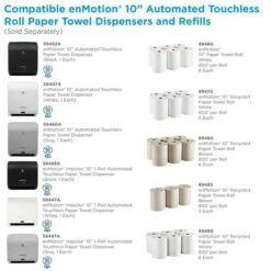 Enmotion Recycled Hardwound Paper Towels, 1-ply, 800 Ft./Roll, 6 Rolls/Carton (89490) -Kleenex Shop sp45064936 s7