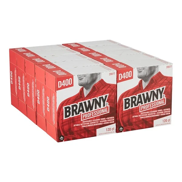 Brawny Professional D400 DRC Wipers, Oatmeal, 120 Sheets/Box (20077) 2 Brawny Professional D400 DRC Wipers, Oatmeal, 120 Sheets/Box (20077) - Image 2