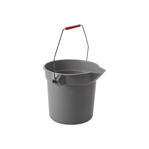 Rubbermaid Brute Bucket, 10 Qt., Gray (FG296300GRAY) 1 Rubbermaid Brute Bucket, 10 Qt., Gray (FG296300GRAY)