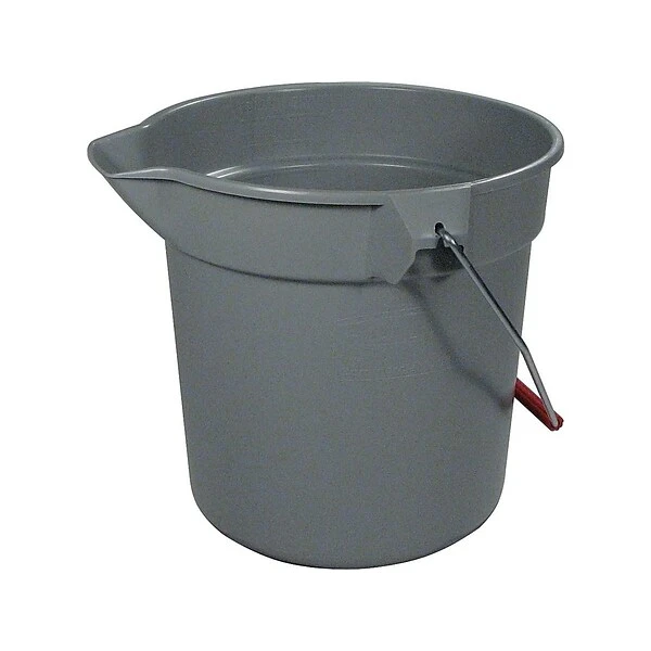 Rubbermaid Brute Bucket, 10 Qt., Gray (FG296300GRAY) 2 Rubbermaid Brute Bucket, 10 Qt., Gray (FG296300GRAY) - Image 2