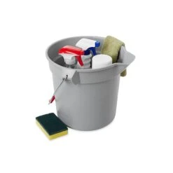 Rubbermaid Brute Bucket, 10 Qt., Gray (FG296300GRAY) 5 Rubbermaid Brute Bucket, 10 Qt., Gray (FG296300GRAY) -Kleenex Shop sp46038468 s7