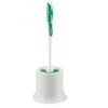 Libman Round Bowl Brush & Open Caddy 15"L Polypropylene, Green & White, 4/CT
