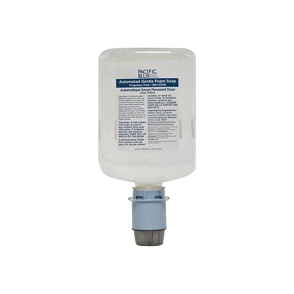 Pacific Blue Ultra Antibacterial Gentle Foaming Hand Soap, Fragrance Free, 40.5 Oz., 3/Carton (43716) 3 Pacific Blue Ultra Antibacterial Gentle Foaming Hand Soap, Fragrance Free, 40.5 Oz., 3/Carton (43716) - Image 3