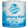 TouchPoint Premium Sanitizing Wipes, Fragrance-Free, 1500 Wipes Per Roll, 2 Rolls Per Case (WS1500FF