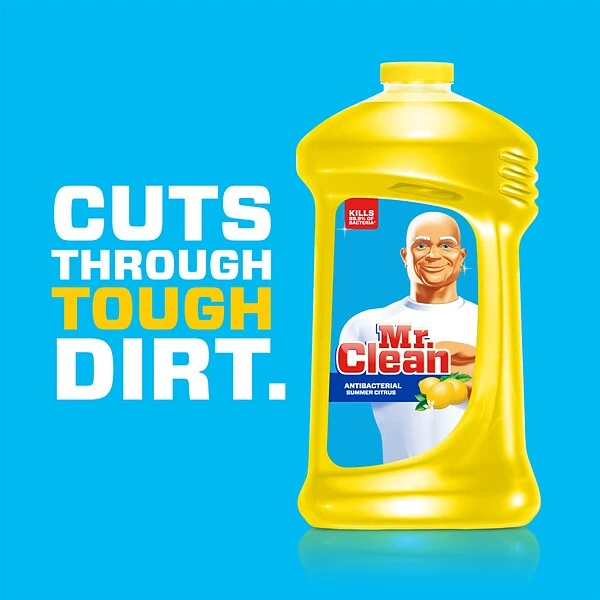 Mr. Clean Multipurpose Cleaner, Summer Citrus Scent, 128 Oz. (23123) 2 Mr. Clean Multipurpose Cleaner, Summer Citrus Scent, 128 Oz. (23123) - Image 2