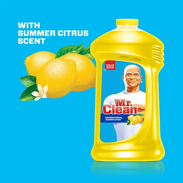 Mr. Clean Multipurpose Cleaner, Summer Citrus Scent, 128 Oz. (23123) 4 Mr. Clean Multipurpose Cleaner, Summer Citrus Scent, 128 Oz. (23123) - Image 4