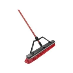 Libman Multi-surface 24" Push Broom, Red, 3/Pack (1230003)
