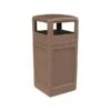 Commercial Zone PolyTec Polyethylene Trash Can With Lid, Nuthatch, 42 Gal. (73296399)