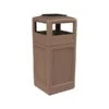 Commercial Zone PolyTec Polyethylene Trash Can With Lid, Nuthatch, 42 Gal. (73396399)