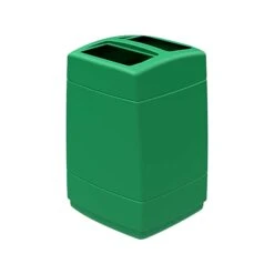 Commercial Zone PolyTec Extra Large Polyethylene Trash Can With Lid, Green, 55 Gal. (732836)