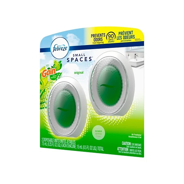 Febreze Small Spaces Air Freshener, Gain, 0.25 Oz., 2/Pack (93330EA) 4 Febreze Small Spaces Air Freshener, Gain, 0.25 Oz., 2/Pack (93330EA) - Image 4