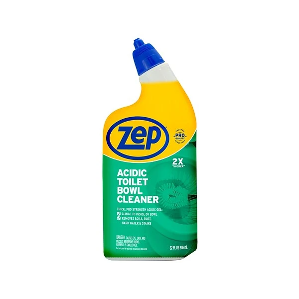 Zep Acidic Toilet Bowl Cleaner, Wintergreen, 32 Fl. Oz. (ZUATBC32) 1 Zep Acidic Toilet Bowl Cleaner, Wintergreen, 32 Fl. Oz. (ZUATBC32)