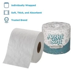 Angel Soft Professional Series Standard Toilet Paper, 2-Ply, White, 450 Sheets/Roll, 80 Rolls/Carton (16880) -Kleenex Shop sp89167434 s7