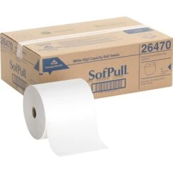 Georgia-Pacific Sofpull High-Capacity Hardwound Paper Towel, 1-Ply, White, 1000'/Roll, 6 Rolls/Carton (26470) 9 Georgia-Pacific Sofpull High-Capacity Hardwound Paper Towel, 1-Ply, White, 1000'/Roll, 6 Rolls/Carton (26470) -Kleenex Shop sp89167681 s7