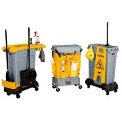 Rubbermaid Slim Jim Resin Dolly, Black (1980602) -Kleenex Shop sp90644806 s7